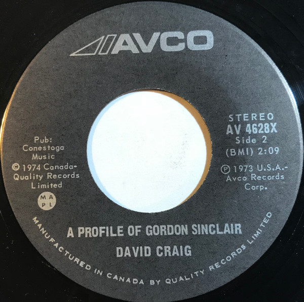 Gordon Sinclair / David Craig (3) - The Americans (A Canadian's Opinion) (7", Single) (Near Mint (NM or M-)) - Image 2