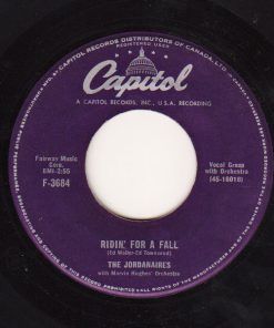 Alternative view of The Jordanaires - Walk Away / Ridin' For A Fall (7", Single) (Very Good Plus (VG+))