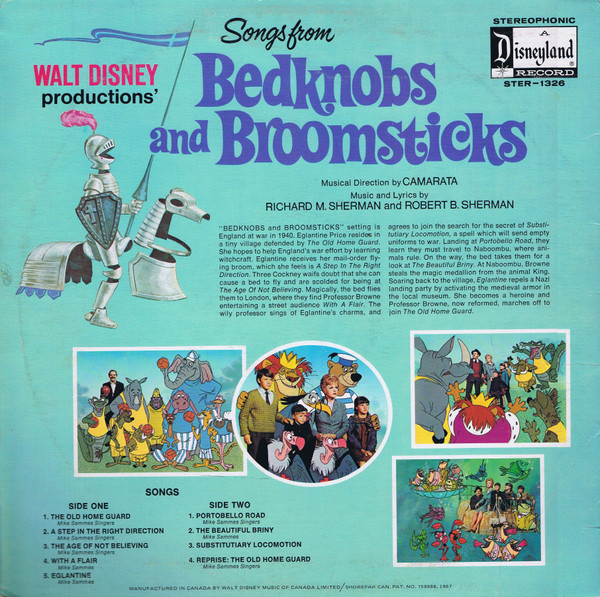 Various - Songs From Walt Disney Productions' Bedknobs And Broomsticks (LP, Album) (Mint (M)) - Image 2