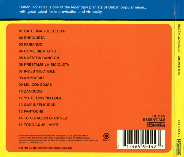 Rubén González - Momentos (CD, Comp) (Mint (M)) - Image 2