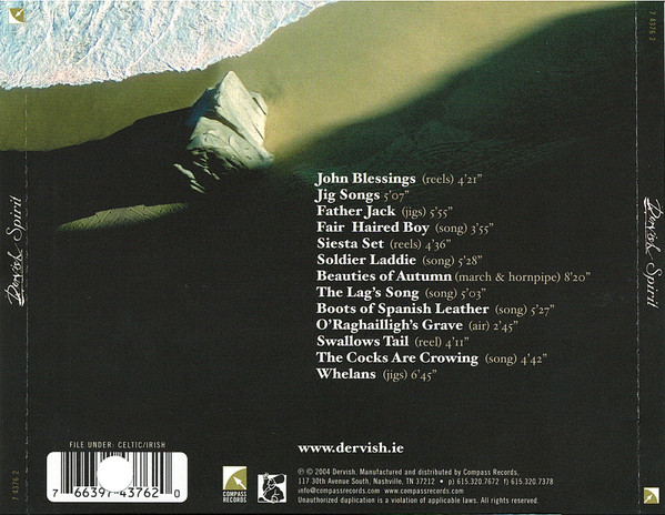 Dervish - Spirit (CD, Album) (Near Mint (NM or M-)) - Image 2