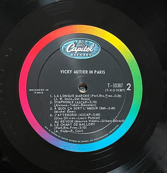 Vicky Autier - Vicky Autier In Paris (LP, Album, Mono) (Mint (M)) - Image 4