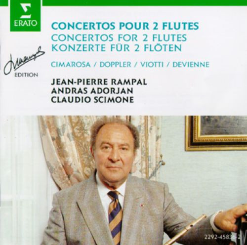 Jean-Pierre Rampal - Concertos For 2 Flutes Cimarosa . Doppler . Viotti . Devienne (CD, Comp, Mono) (Near Mint (NM or M-))