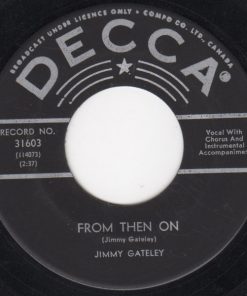Jimmy Gateley - From Then On (7") (Very Good Plus (VG+))