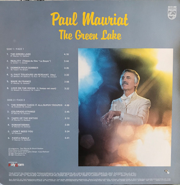 Paul Mauriat - The Green Lake (LP, Comp) (Mint (M)) - Image 2
