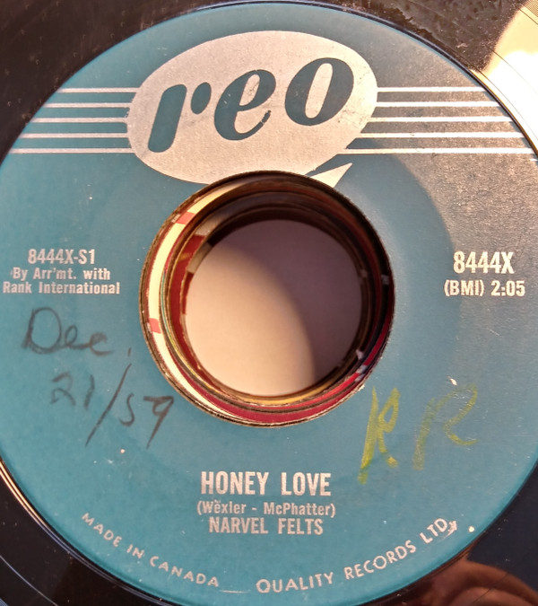 Narvel Felts - Honey Love / Genavee (7") (Very Good Plus (VG+))