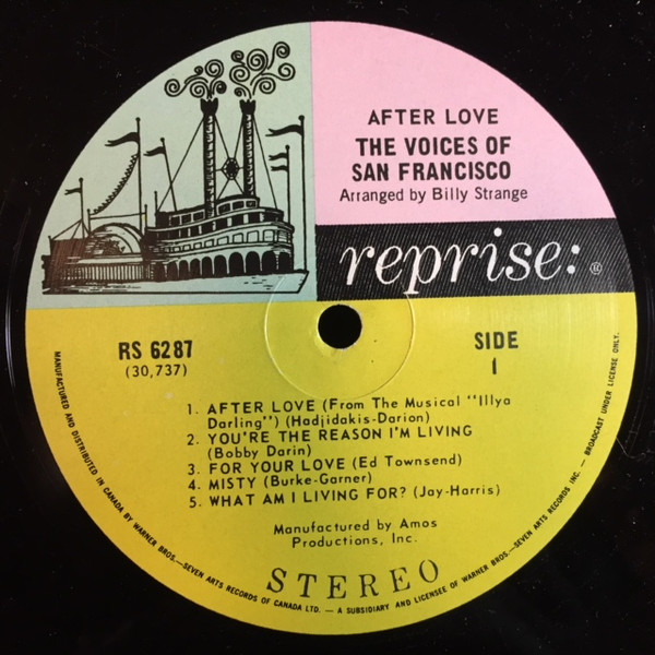The Voices Of San Francisco - After Love (LP, Album) (Mint (M)) - Image 3