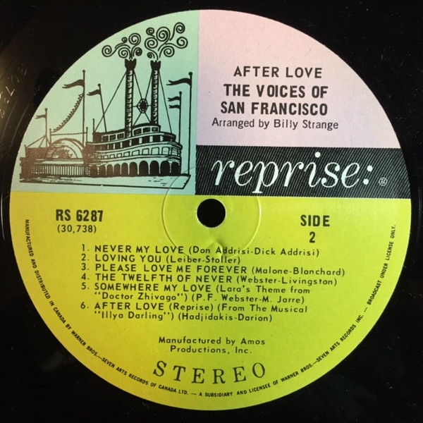 The Voices Of San Francisco - After Love (LP, Album) (Mint (M)) - Image 4