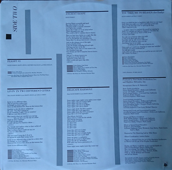 Bishop & Gwinn - This Is Our Night (LP, Album) (Mint (M)) - Image 4