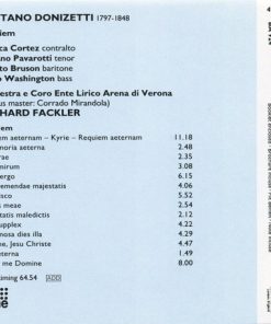 Alternative view of Gaetano Donizetti, Orchestra Del Teatro Arena Di Verona, Chorus Of The Arena Di Verona, Luciano Pavarotti, Gerhard Fackler, Corrado Mirandola - Donizetti: Requiem (CD, Album, RE) (Near Mint (NM or M-))