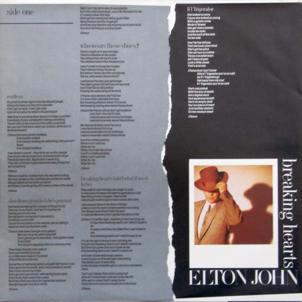 Elton John - Breaking Hearts (LP, Album) (Mint (M)) - Image 5