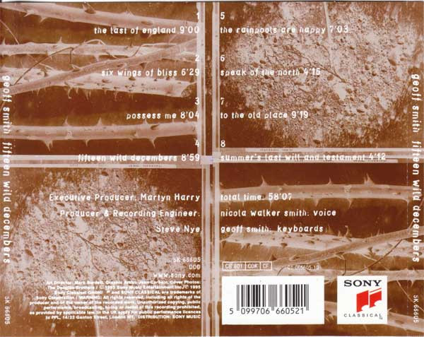Geoff Smith - Fifteen Wild Decembers (CD, Album + CD, Single) (Near Mint (NM or M-)) - Image 2