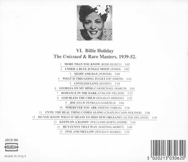 Billie Holiday - Legendary Unissued & Rare Masters. 1939-52. (CD, Comp) (Near Mint (NM or M-)) - Image 3