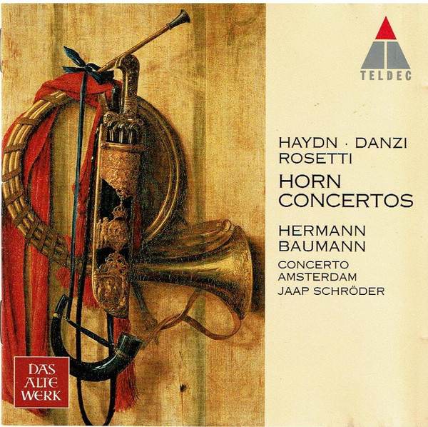 Hermann Baumann, Jaap Schröder, Concerto Amsterdam, Joseph Haydn, Franz Danzi, Antonio Rosetti - Horn Concertos (CD, Album) (Near Mint (NM or M-))