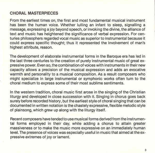 Robert Shaw, Atlanta Symphony Orchestra & Atlanta Symphony Chorus - Choral Masterpieces (CD, Album) (Near Mint (NM or M-)) - Image 4