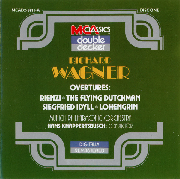 Richard Wagner, Münchner Philharmoniker, Hans Knappertsbusch - Overtures (2xCD, Comp, RM, Two) (Near Mint (NM or M-))