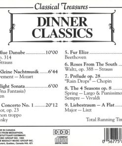 Alternative view of Johann Strauss Jr., Wolfgang Amadeus Mozart, Ludwig van Beethoven, Pyotr Ilyich Tchaikovsky - Dinner Classics (CD, Comp) (Near Mint (NM or M-))