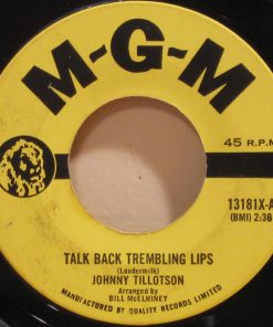 Johnny Tillotson - Talk Back Trembling Lips / Another You (7", Single) (Very Good Plus (VG+))
