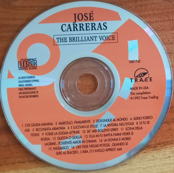 José Carreras - The Brilliant Voice (CD, Comp) (Near Mint (NM or M-)) - Image 3