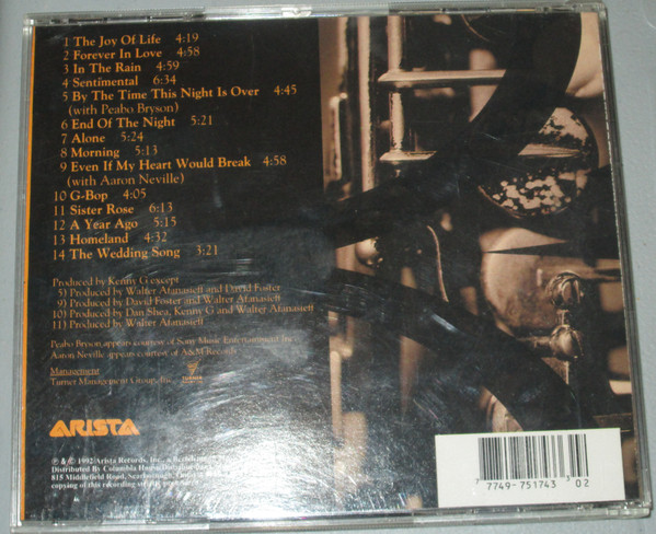 Kenny G (2) - Breathless (CD, Album, Club) (Near Mint (NM or M-)) - Image 3