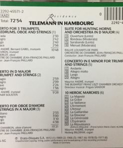 Alternative view of Georg Philipp Telemann - Telemann In Hamburg: Trumpet Concertos, Suite For Hunting Horns And Orchestra, Concerto For Oboe D'Amore, 10 Heroic Marches (CD, Comp) (Near Mint (NM or M-))