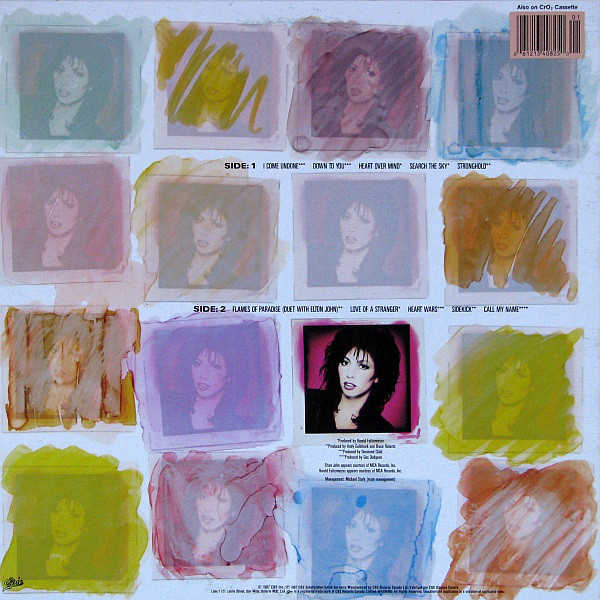 Jennifer Rush - Heart Over Mind (LP, Album) (Mint (M)) - Image 2