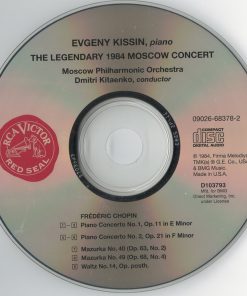 Alternative view of Yevgeny Kissin -- Moscow Philharmonic Orchestra / Dimitrij Kitaenko - The Legendary 1984 Moscow Concert (Chopin Piano Concertos Nos. 1 & 2) (CD, Album, Club, RE, RM) (Near Mint (NM or M-))