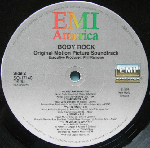 Various - Body Rock (Original Motion Picture Soundtrack) (LP, Album) (Mint (M)) - Image 4