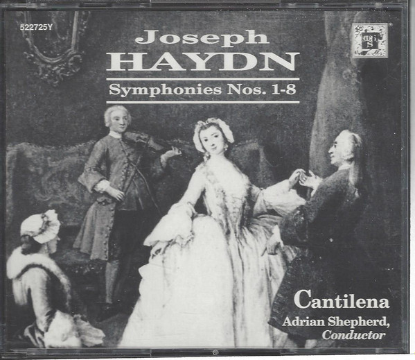 Joseph Haydn — Cantilena, Adrian Shepherd - Symphonies Nos. 1-8 (2xCD) (Near Mint (NM or M-)) - Image 2