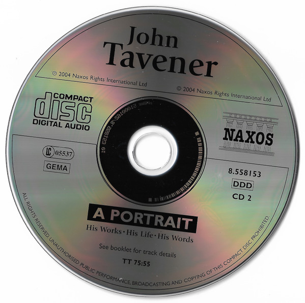 John Tavener - A Portrait (His Works・His Life・His Words) (2xCD, Comp, Ltd) (Near Mint (NM or M-)) - Image 4