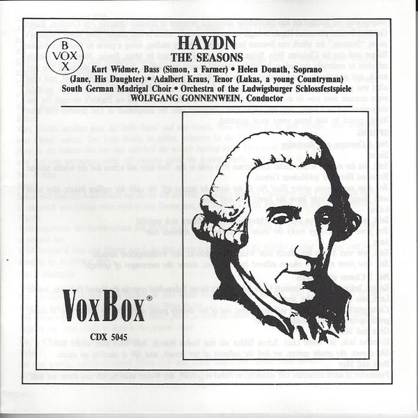 Joseph Haydn — Helen Donath, Adalbert Kraus, Kurt Widmer : Soloists ‒ Der Süddeutsche Madrigalchor, Orchester Der Ludwigsburger Schlossfestspiele, Wolfgang Gönnenwein - The Seasons (2xCD) (Near Mint (NM or M-)) - Image 3