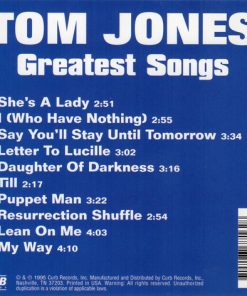 Alternative view of Tom Jones - Greatest Songs (CD, Comp) (Near Mint (NM or M-))