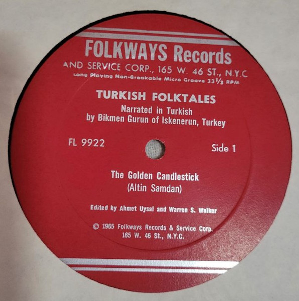 Ahmet Uysal And Warren S. Walker Narrated By Bikmen Gurun - Turkish Folktales (LP, Album) (Mint (M)) - Image 2