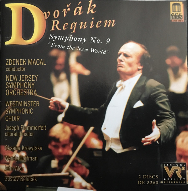 Antonín Dvořák, Zdeněk Mácal, New Jersey Symphony Orchestra, Westminster Symphonic Choir, Joseph Flummerfelt, Oksana Krovytska, Wendy Hoffman, John Aler, Gustáv Beláček - Requiem / Symphony No. 9 "From The New World" (2xCD, Album) (Near Mint (NM or M-))