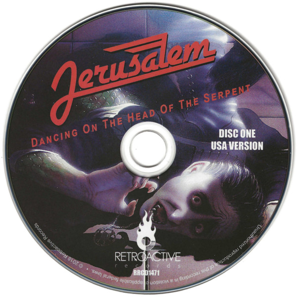 Jerusalem (3) - Dancing On The Head Of The Serpent (2xCD, Album, RE, RM, 30t) (Mint (M)) - Image 3