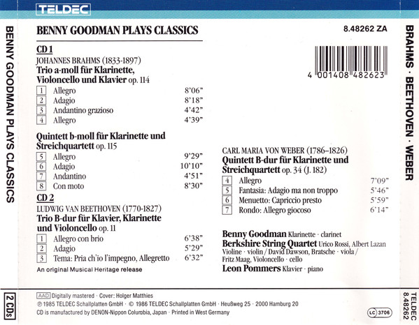Benny Goodman - Benny Goodman Plays Classics (2xCD, Comp) (Near Mint (NM or M-)) - Image 4