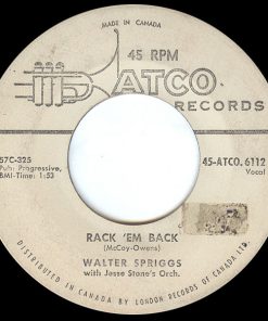 Walter Spriggs With Jesse Stone Orchestra - You're Movin’ Me / Rack 'Em Back (7") (Very Good Plus (VG+))