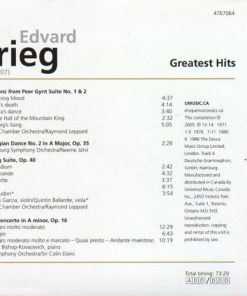 Alternative view of Edvard Grieg - Greatest Hits (CD, Comp) (Near Mint (NM or M-))