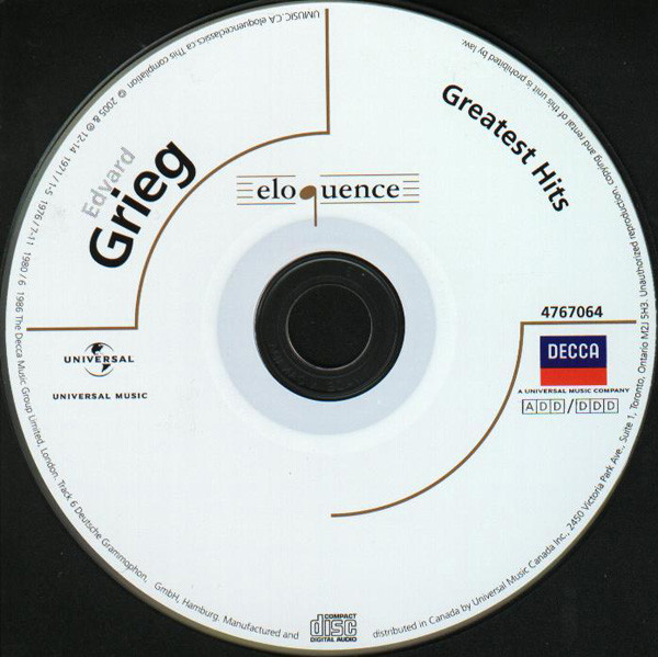Edvard Grieg - Greatest Hits (CD, Comp) (Near Mint (NM or M-)) - Image 3