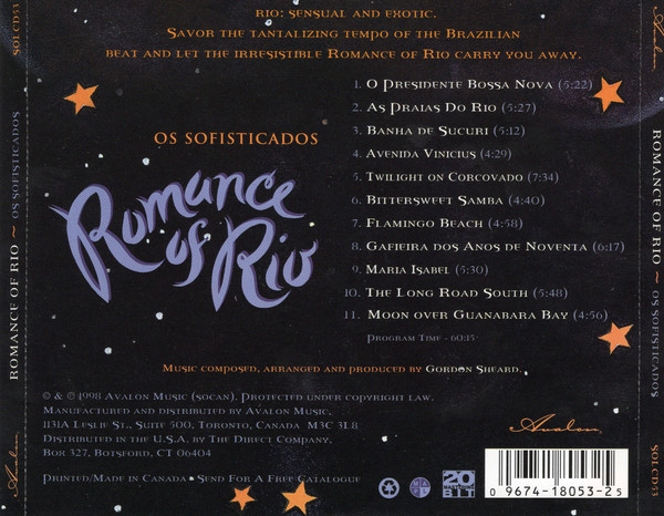 Os Sofisticados - Romance Of Rio (CD, Album) (Near Mint (NM or M-)) - Image 2