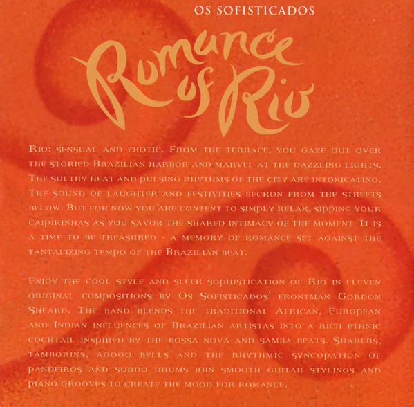Os Sofisticados - Romance Of Rio (CD, Album) (Near Mint (NM or M-)) - Image 4