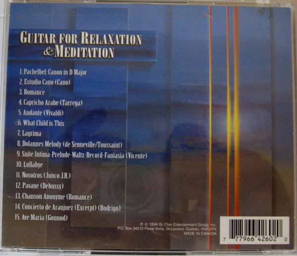 Various - Guitar For Relaxation & Meditation (CD, Album) (Near Mint (NM or M-)) - Image 2