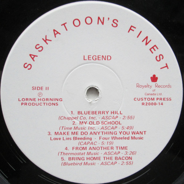 Legend (80), Society Of Four - Saskatoon's Finest (LP, Comp) (Mint (M)) - Image 4