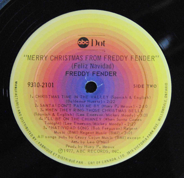 Freddy Fender (2) - Merry Christmas Feliz Navidad From (LP, Album) (Mint (M)) - Image 4