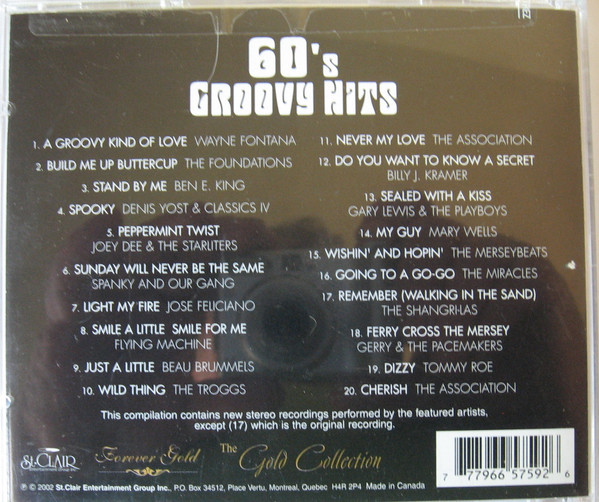 Various - 60's Groovy Hits: The Gold Collection (CD, Comp) (Mint (M)) - Image 2