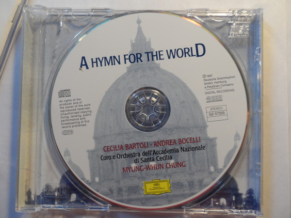 Cecilia Bartoli, Andrea Bocelli, Myung-Whun Chung - A Hymn For The World (CD, Album) (Near Mint (NM or M-)) - Image 3