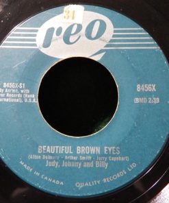 Alternative view of Judy, Johnny And Billy - Beautiful Brown Eyes / Toastin' Marshmallows  (7") (Very Good Plus (VG+))
