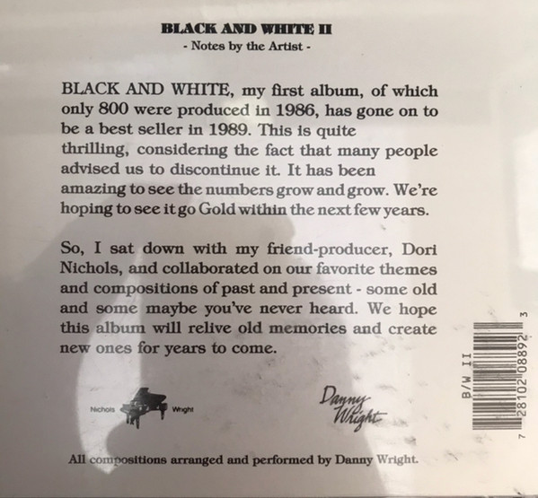 Danny Wright - Black And White II (CD, Album) (Near Mint (NM or M-)) - Image 4