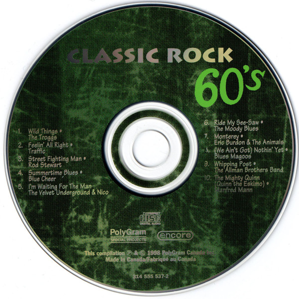 Various - Classic Rock 60's (CD, Comp) (Mint (M)) - Image 4