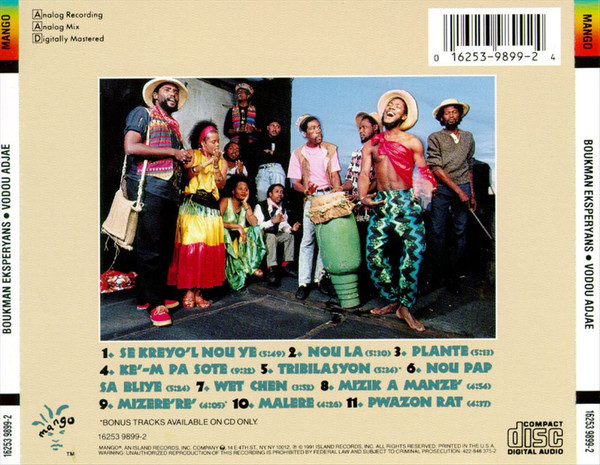 Boukman Eksperyans - Vodou Adjae (CD, Album) (Near Mint (NM or M-)) - Image 2